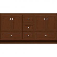 Strasser Woodenwork 16.595 - 60 X 21 X 32 Montlake Vanity Deco Miter Pecan Cherry Db