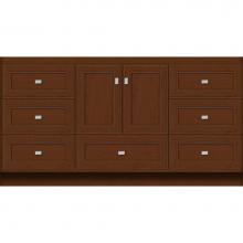 Strasser Woodenwork 16.622 - 60 X 18 X 32 Montlake Vanity Deco Miter Pecan Cherry Sb