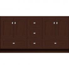 Strasser Woodenwork 16.102 - 60 X 18 X 32 Montlake Vanity Deco Miter Choc Cherry Db