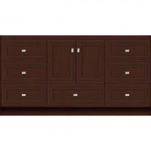 Strasser Woodenwork 16.246 - 60 X 18 X 32 Montlake Vanity Deco Miter Choc Cherry Sb