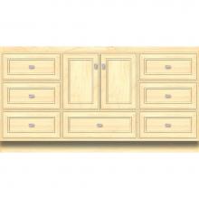 Strasser Woodenwork 16.243 - 60 X 18 X 32 Montlake Vanity Deco Miter Nat Maple Sb