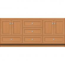 Strasser Woodenwork 16.392 - 72 X 18 X 32 Montlake Vanity Deco Miter Nat Oak Db