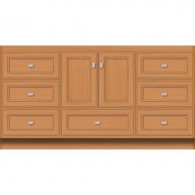 Strasser Woodenwork 16.209 - 60 X 21 X 32 Montlake Vanity Deco Miter Nat Oak Sb