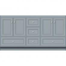 Strasser Woodenwork 16.292 - 60 X 18 X 32 Montlake Vanity Deco Miter Silver Oak Db