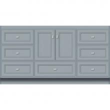 Strasser Woodenwork 16.293 - 60 X 21 X 32 Montlake Vanity Deco Miter Silver Oak Sb