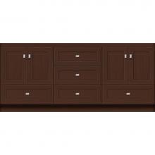 Strasser Woodenwork 16.850 - 72 X 18 X 32 Montlake Vanity Deco Miter Choc Oak Db