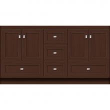 Strasser Woodenwork 16.819 - 60 X 21 X 32 Montlake Vanity Deco Miter Choc Oak Db