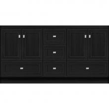 Strasser Woodenwork 17.043 - 60 X 21 X 32 Montlake Vanity Deco Miter Midnight Oak Db