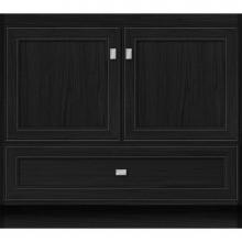 Strasser Woodenwork 17.071 - 36 X 21 X 32 Montlake Vanity Deco Miter Midnight Oak Std