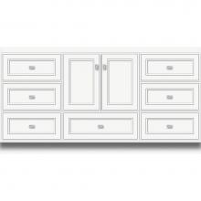 Strasser Woodenwork 16.245 - 60 X 18 X 32 Montlake Vanity Deco Miter Sat White Sb