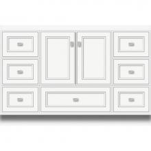 Strasser Woodenwork 16.101 - 48 X 21 X 32 Montlake Vanity Deco Miter Sat White Sb