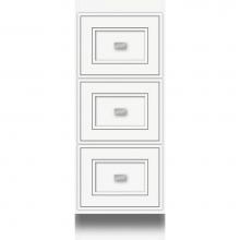 Strasser Woodenwork 16.284 - 12 X 21 X 32 Montlake Drawer Bank Deco Miter Sat White