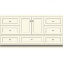 Strasser Woodenwork 16.223 - 60 X 21 X 32 Montlake Vanity Deco Miter Sat Biscuit Sb