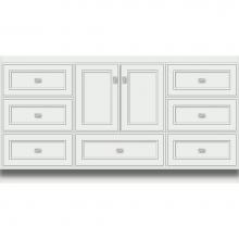 Strasser Woodenwork 17.518 - 60 X 18 X 32 Montlake Vanity Deco Miter Powder Grey Sb