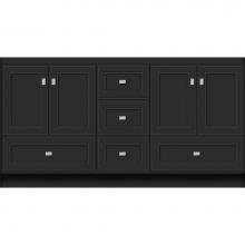 Strasser Woodenwork 16.358 - 60 X 18 X 32 Montlake Vanity Deco Miter Sat Black Db