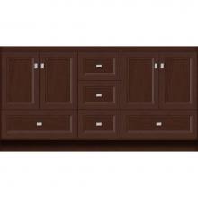 Strasser Woodenwork 15.700 - 60 X 18 X 32 Montlake Vanity Ogee Miter Choc Cherry Db