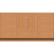 Strasser Woodenwork 15.840 - 60 X 18 X 32 Montlake Vanity Ogee Miter Nat Oak Sb