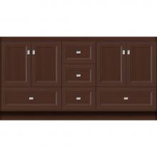 Strasser Woodenwork 16.787 - 60 X 21 X 32 Montlake Vanity Ogee Miter Choc Oak Db