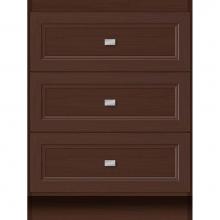 Strasser Woodenwork 16.807 - 24 X 18 X 32 Montlake Drawer Bank Ogee Miter Choc Oak