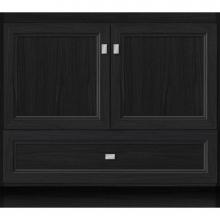 Strasser Woodenwork 17.039 - 36 X 21 X 32 Montlake Vanity Ogee Miter Midnight Oak Std