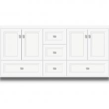 Strasser Woodenwork 15.693 - 60 X 18 X 32 Montlake Vanity Ogee Miter Sat White Db