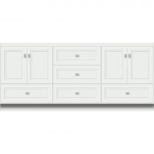 Strasser Woodenwork 17.490 - 72 X 18 X 32 Montlake Vanity Ogee Miter Powder Grey Db