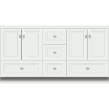 Strasser Woodenwork 17.459 - 60 X 21 X 32 Montlake Vanity Ogee Miter Powder Grey Db