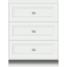 Strasser Woodenwork 17.478 - 24 X 21 X 32 Montlake Drawer Bank Ogee Miter Powder Grey