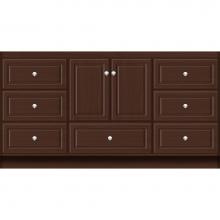 Strasser Woodenwork 16.654 - 60 X 18 X 32 Montlake Vanity Ultra Choc Oak Sb