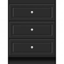 Strasser Woodenwork 11.971 - 24 X 18 X 32 Montlake Drawer Bank Ultra Sat Black