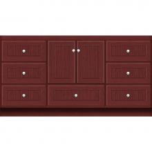 Strasser Woodenwork 12.210 - 60 X 18 X 32 Montlake Vanity Beaded Dk Cherry Sb