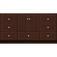 Strasser Woodenwork 12.214 - 60 X 18 X 32 Montlake Vanity Beaded Choc Cherry Sb