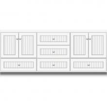 Strasser Woodenwork 15.487 - 72 X 18 X 32 Montlake Vanity Beaded Sat White Db