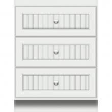 Strasser Woodenwork 17.353 - 24 X 21 X 32 Montlake Drawer Bank Beaded Powder Grey