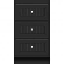 Strasser Woodenwork 12.973 - 18 X 18 X 32 Montlake Drawer Bank Beaded Sat Black