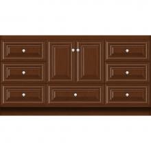 Strasser Woodenwork 16.519 - 60 X 21 X 32 Montlake Vanity Classic Miter Pecan Cherry Sb