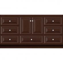 Strasser Woodenwork 14.241 - 60 X 21 X 32 Montlake Vanity Classic Miter Choc Cherry Sb