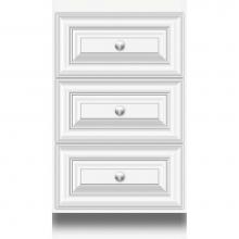 Strasser Woodenwork 14.128 - 18 X 18 X 32 Montlake Drawer Bank Classic Miter Sat White