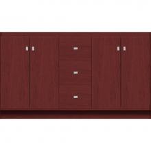 Strasser Woodenwork 29.121 - 60 X 18 X 34.5 Montlake View Vanity Slab Dk Cherry Db