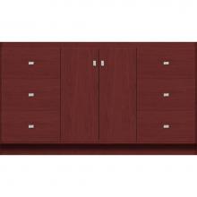 Strasser Woodenwork 28.918 - 60 X 21 X 34.5 Montlake View Vanity Slab Dk Cherry Sb