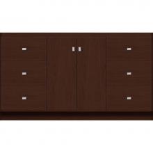 Strasser Woodenwork 28.924 - 60 X 21 X 34.5 Montlake View Vanity Slab Choc Cherry Sb