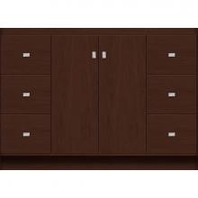 Strasser Woodenwork 29.299 - 48 X 21 X 34.5 Montlake View Vanity Slab Choc Cherry Sb