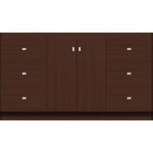 Strasser Woodenwork 29.124 - 60 X 18 X 34.5 Montlake View Vanity Slab Choc Oak Sb