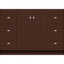 Strasser Woodenwork 29.298 - 48 X 21 X 34.5 Montlake View Vanity Slab Choc Oak Sb