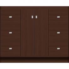 Strasser Woodenwork 29.500 - 42 X 21 X 34.5 Montlake View Vanity Slab Choc Oak Sb