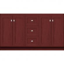 Strasser Woodenwork 28.949 - 60 X 21 X 34.5 Montlake View Vanity Shaker Dk Cherry Db