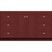 Strasser Woodenwork 28.948 - 60 X 21 X 34.5 Montlake View Vanity Shaker Dk Cherry Sb