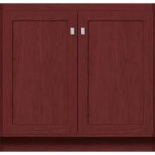 Strasser Woodenwork 27.964 - 36 X 21 X 34.5 Montlake View Vanity Shaker Dk Cherry Std