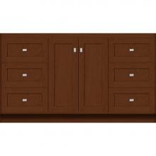 Strasser Woodenwork 29.140 - 60 X 18 X 34.5 Montlake View Vanity Shaker Pecan Cherry Sb