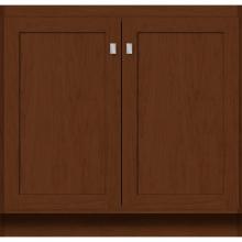 Strasser Woodenwork 28.085 - 36 X 18 X 34.5 Montlake View Vanity Shaker Pecan Cherry Std